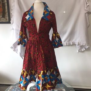 Handmade from Ghana with all cotton Africa print .